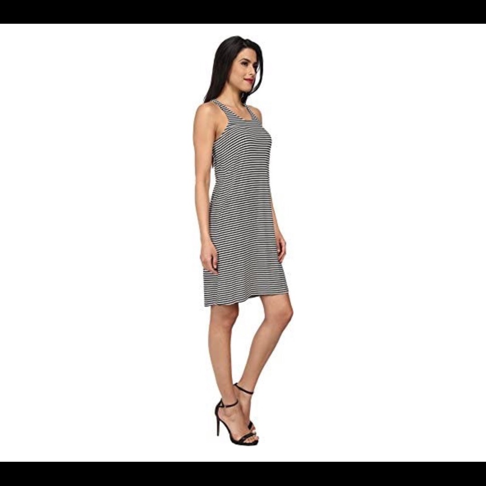 Striped Jersey Racerback Dress Kamalikulture Sz M
